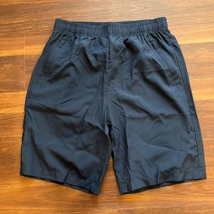 Casei, small men’s running shorts, navy, front zipper pockets, new with tags